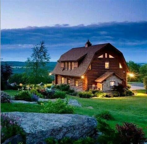 Nice Log Cabin Was Converted From A Barn Barn House Log Homes