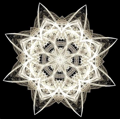 Snowflake Fractal By Maria Urso Fractals Fractal Art Snowflakes