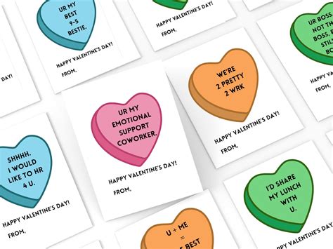 Funny Coworker Valentines Workplace Valentine Cards For Boss For Colleague For Employees