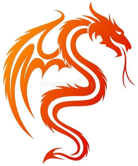 A Dragon Symbol Stock Vector Illustration Of Mythology 121637439