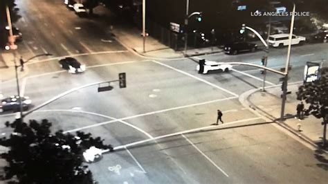 Raw Video Pedestrian Mowed Down By Hit And Run Driver In Downtown La