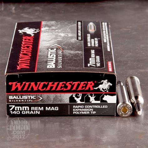 7mm Remington Magnum Ammo 20 Rounds Of 140 Grain Polymer Tipped By