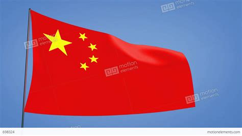 China Flag Stock Animation 698324
