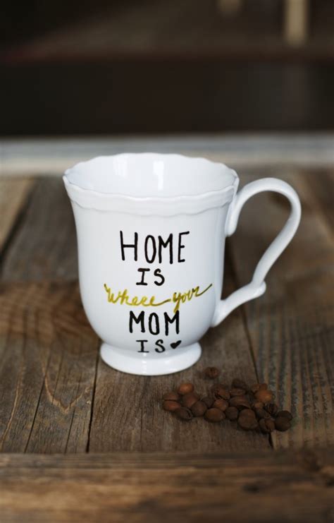 And now she has it. DIY Mother's Day Mug | Gimme Some Oven