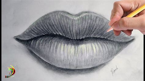 How To Draw Realistic Lip Step By Step For Beginners Realistic Drawings Draw Realistic Lips