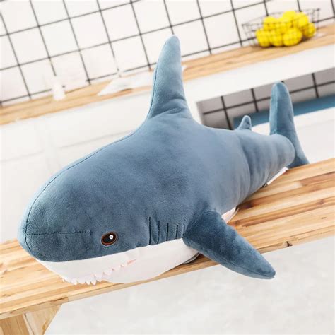 140cm Giant Shark Plush Toy Soft Stuffed Speelgoed Animal Reading