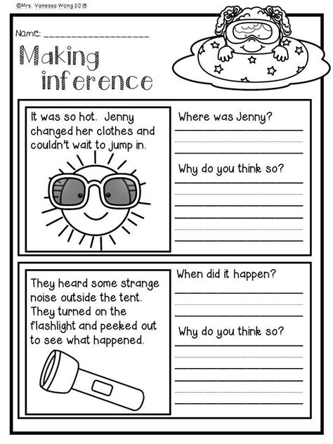 Inferencing Worksheets 2nd Grade