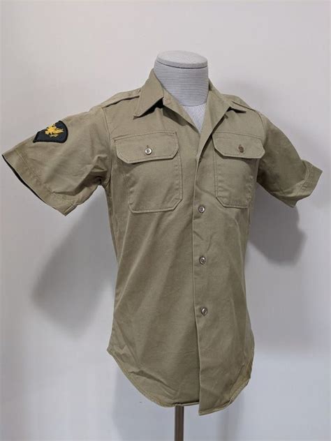 Vintage Vietnam War Us Army Khaki Shirt Army Shirt Army Etsy