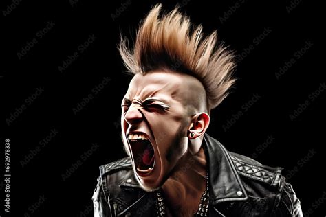 Screaming Rocker Punk Young Angry 20s Adult Anger Background Delinquent