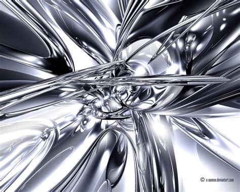 Silver Abstract Broken Glass Wallpaper 28474 Baltana