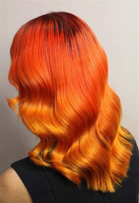 Fiery Orange Hair Color Shades To Try Hair Color Orange Hair Color Shades Orange Hair