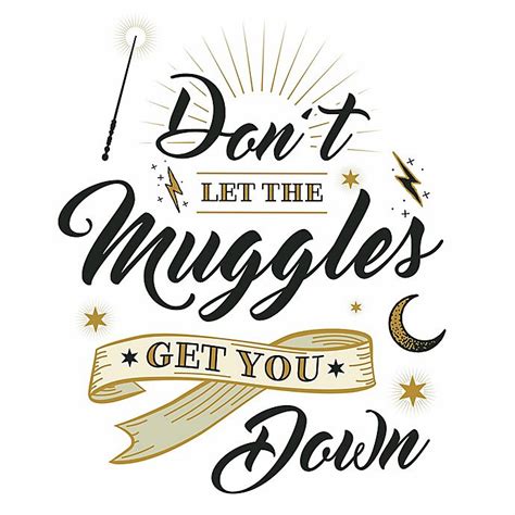 Harry Potter Muggles Quote Peel And Stick Wall Decal Bed