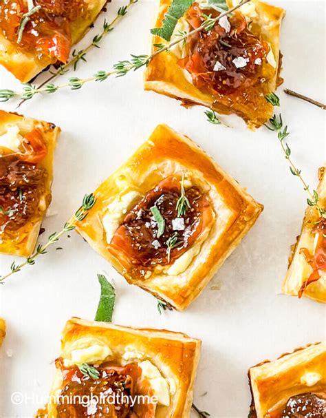 Goat Cheese And Fig Tart With Crispy Prosciutto Hummingbird Thyme