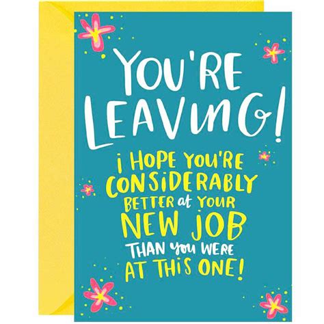 Youre Leaving Co Worker Going Away Greeting Card