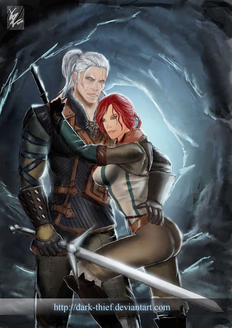 The Witcher 2 Geralt And Triss The Witcher Witcher 2 Triss Merigold