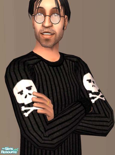 Sims 2 Male Clothing Saradippitys Skully Top Skully Sims