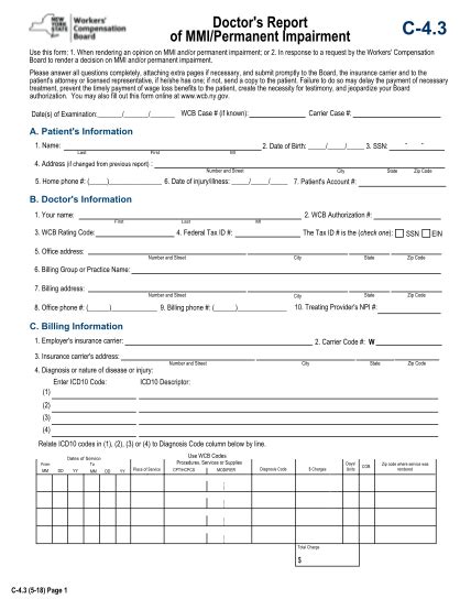 21 Nys Workers Compensation Forms C 4 Free To Edit Download And Print