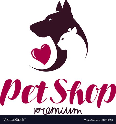 After more than 15 years of serving the cats of portland, or, we are now seeing both cat and dog patients due to the increasing pet care needs in the sellwood community and beyond! Pet shop or vet clinic logo animals cat dog Vector Image