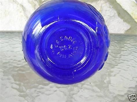 Vintage Cobalt Blue Glass Italian Wine Bottle Milano 41418699