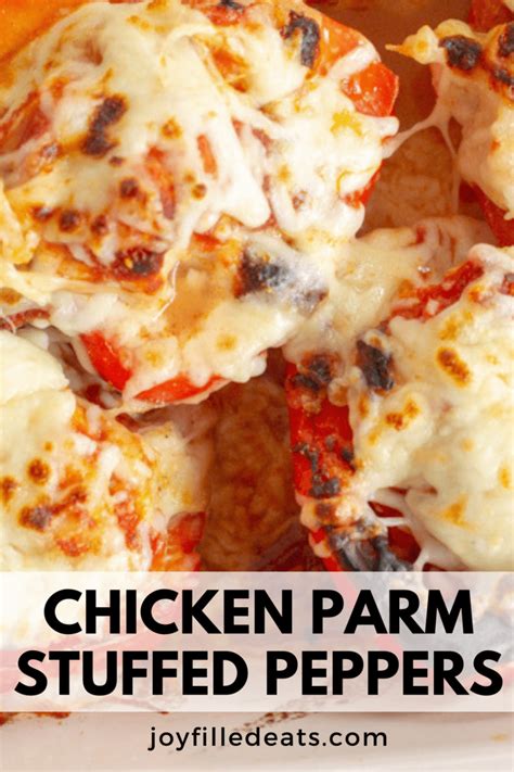 Chicken Parm Stuffed Peppers Are Utterly Incredible Sweet Red Peppers