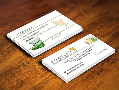 Make a professional business card with placeit's simple business card maker. Design your Own Forever living business cards