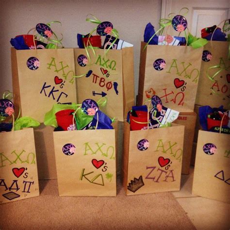 Drop Off Pr Bags To All Of The Sororities On Campus Panhellenic Spirit