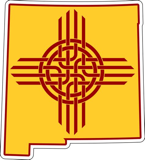 Celtic Zia Nm Outline Decal