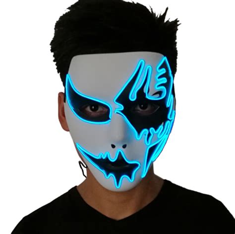 Halloween Led Mask Light Up Scary Mask China Led Purge Mask And