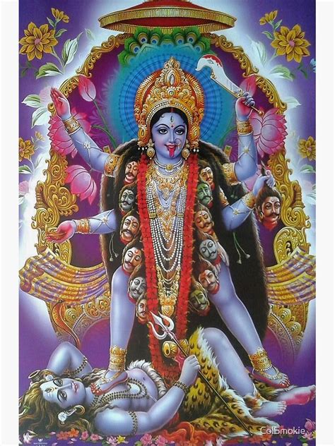 Hindu Goddess Kali Poster For Sale By Colsmokie Redbubble