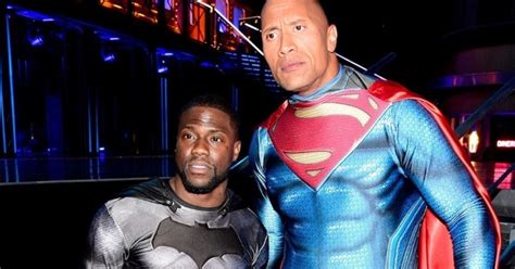 The Rock Dressed Up In A Superman Costume And His Bulge Would Have