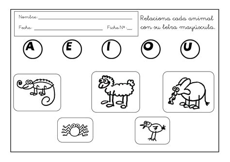Grafomotricidad Con Vocales Fichas De Infantil Escuela En La Nube