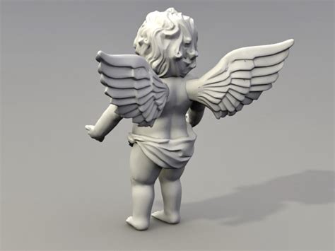 Cherub Angel Garden Statue 3d Model 3ds Max Files Free Download