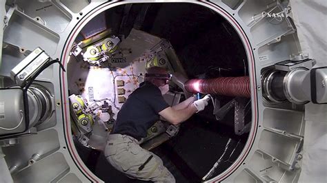 Astronauts Get First Look Inside Space Stations New Inflatable Module
