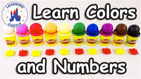 Learn Colors And Numbers With Play Doh For Kids Toddlers Children Youtube