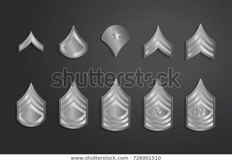 Find Military Ranks Stripes Chevrons Vector Set Stock Images In Hd And