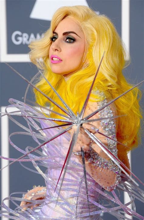 The 53rd annual grammys included puppet performances and lady gaga in an egg. LOS ANGELES, CA - JANUARY 31: (FILE PHOTO) Singer Lady ...