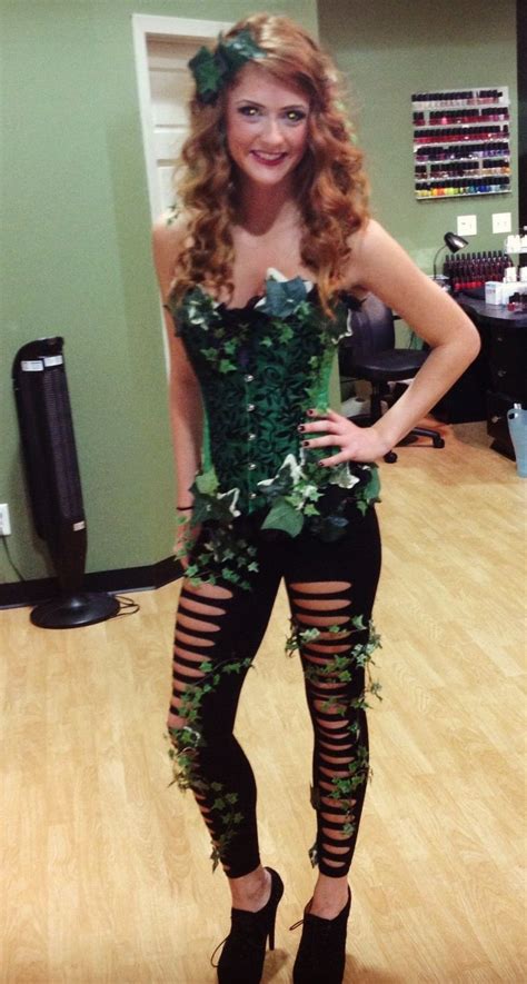 I started off with a basic black corset and bought leaves from i had a red wig from a previous costume and glued any leftover leaves onto my eyebrows using spirit gum. 35 Best Poison Ivy Costume Diy - Home Inspiration and Ideas | DIY Crafts | Quotes | Party Ideas