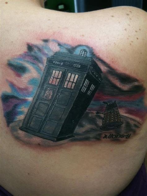 Awesome Doctor Who Tardis And Dalek Tattoo Pic Global