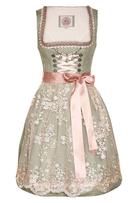 mini dirndl mit spitzenschürze mint creme trend dirndl dirndl für jeden anlass damen mia san