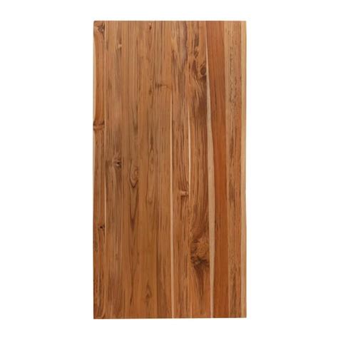 Hardwood Reflections 4 Ft L X 25 In D Finished Teak Solid Wood Butcher Block Countertop With