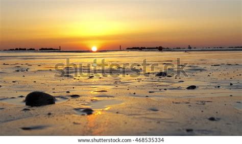 Sunset On Adriatic Sea Near Riccione Stock Photo Edit Now 468535334