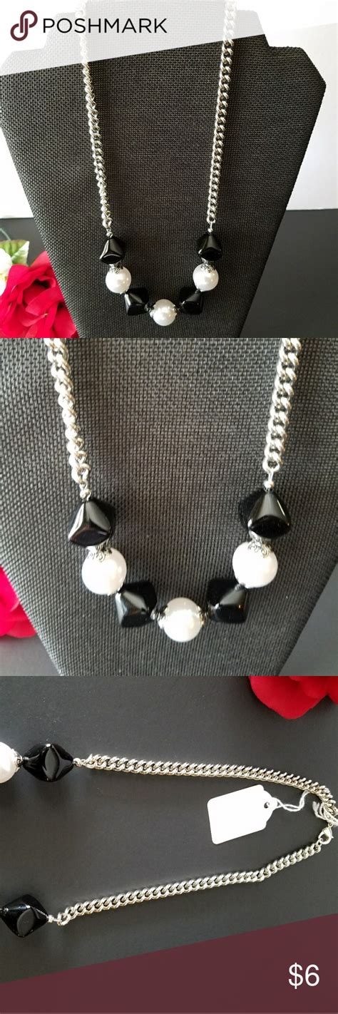 Black And White Necklace Black And White Necklaces White Necklace Necklace