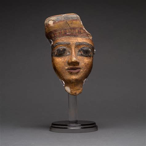 Egyptian Wooden Funerary Mask Barakat Gallery Store Egyptian Art