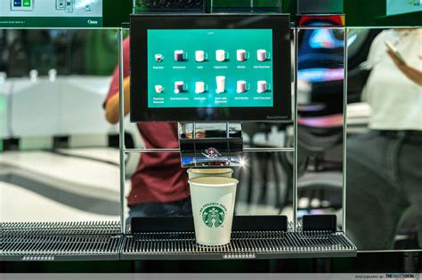 Starbucks First Coffee Vending Machine At Samyan Mitrtown In Bangkok