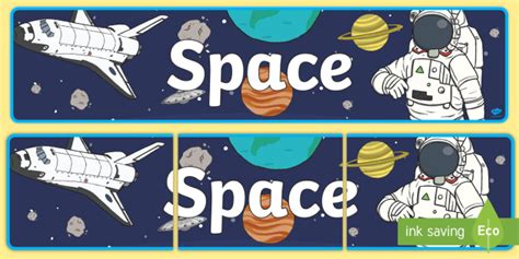 Space Display Banner Teacher Made