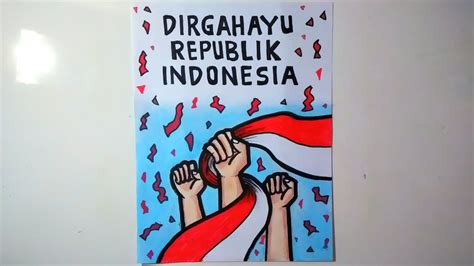 Poster Tentang Kemerdekaan Indonesia Coretan