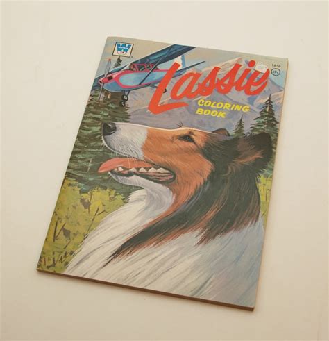 Vintage 1969 Unused Lassie Coloring Book Etsy
