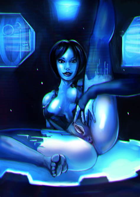 Rule 34 1girls 2d Anus Artificial Intelligence Ass Blue Body Cortana Halo Game Halo Series