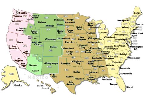 Us Time Zones Map Current Local Time With Time Zone