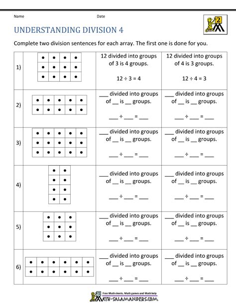 Free worksheet jumbo workbooks for third graders: Multiplication And Division Arrays Worksheets - Step By ...